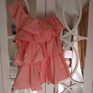 Canns Collection by Zara one shoulder ruffle Dres